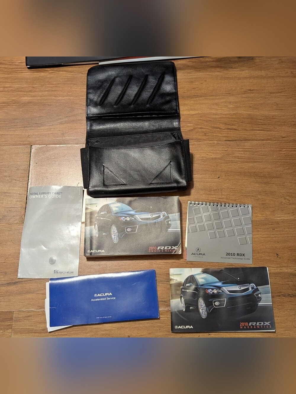 2010 Acura RDX Owner's Manual with leather case OEM